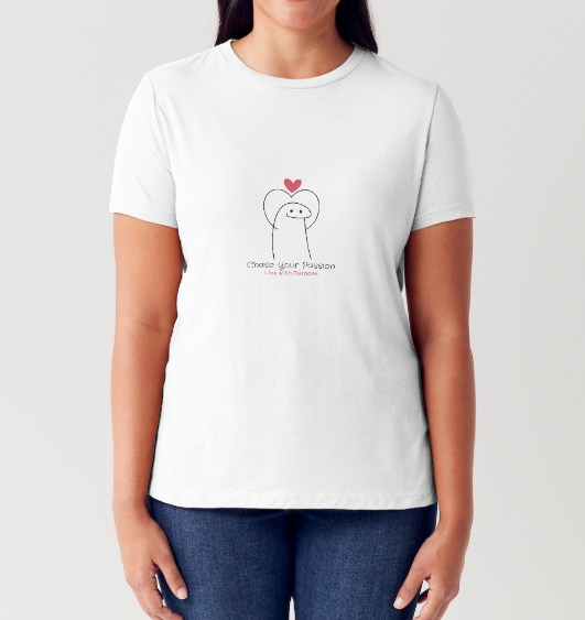 Chase Your Passion. Live with Purpose | T-Shirt Personalized with your Name