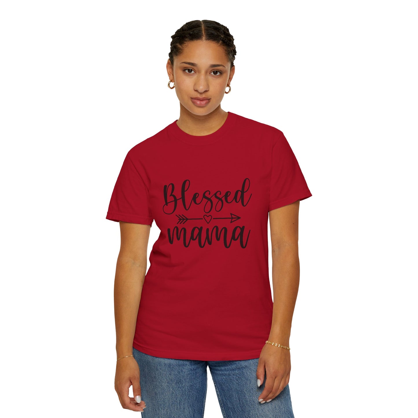 Blessed Mama Unisex Garment-Dyed T-shirt