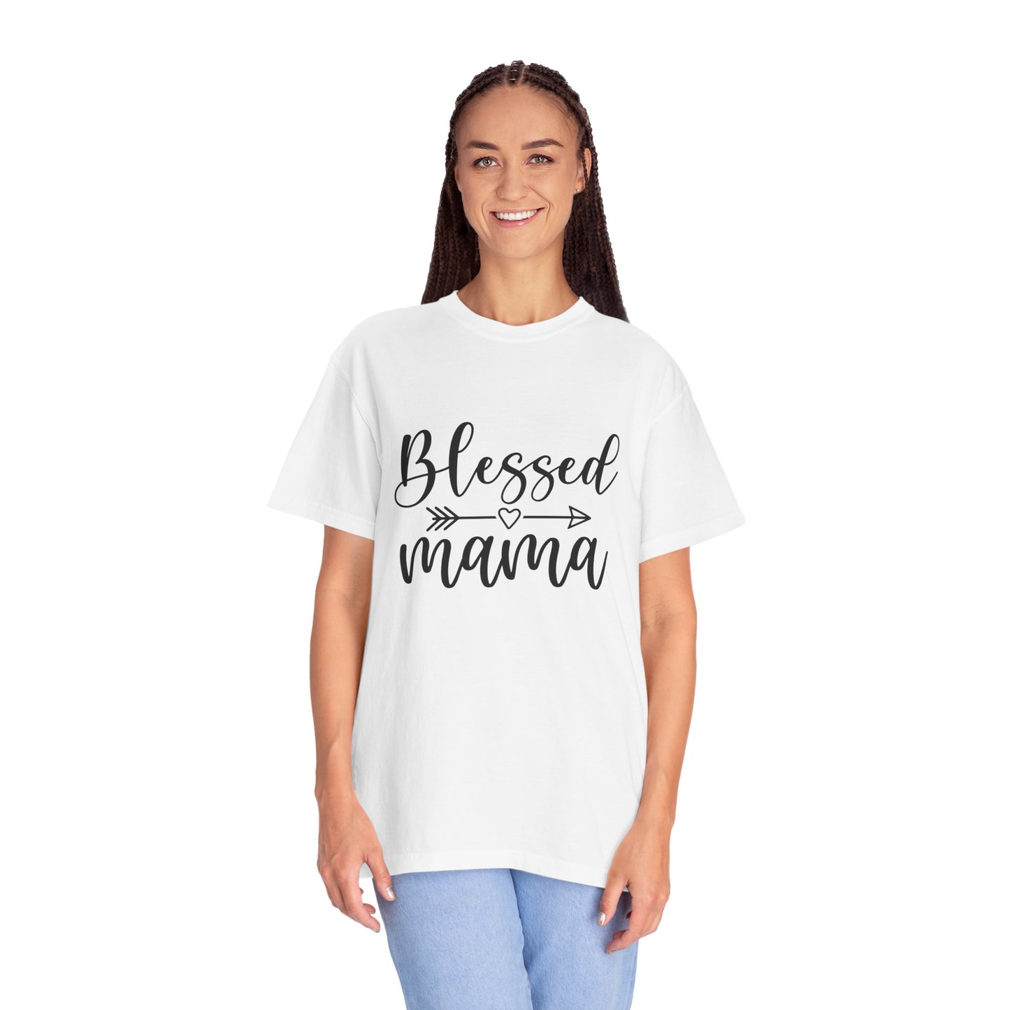 Blessed Mama Unisex Garment-Dyed T-shirt