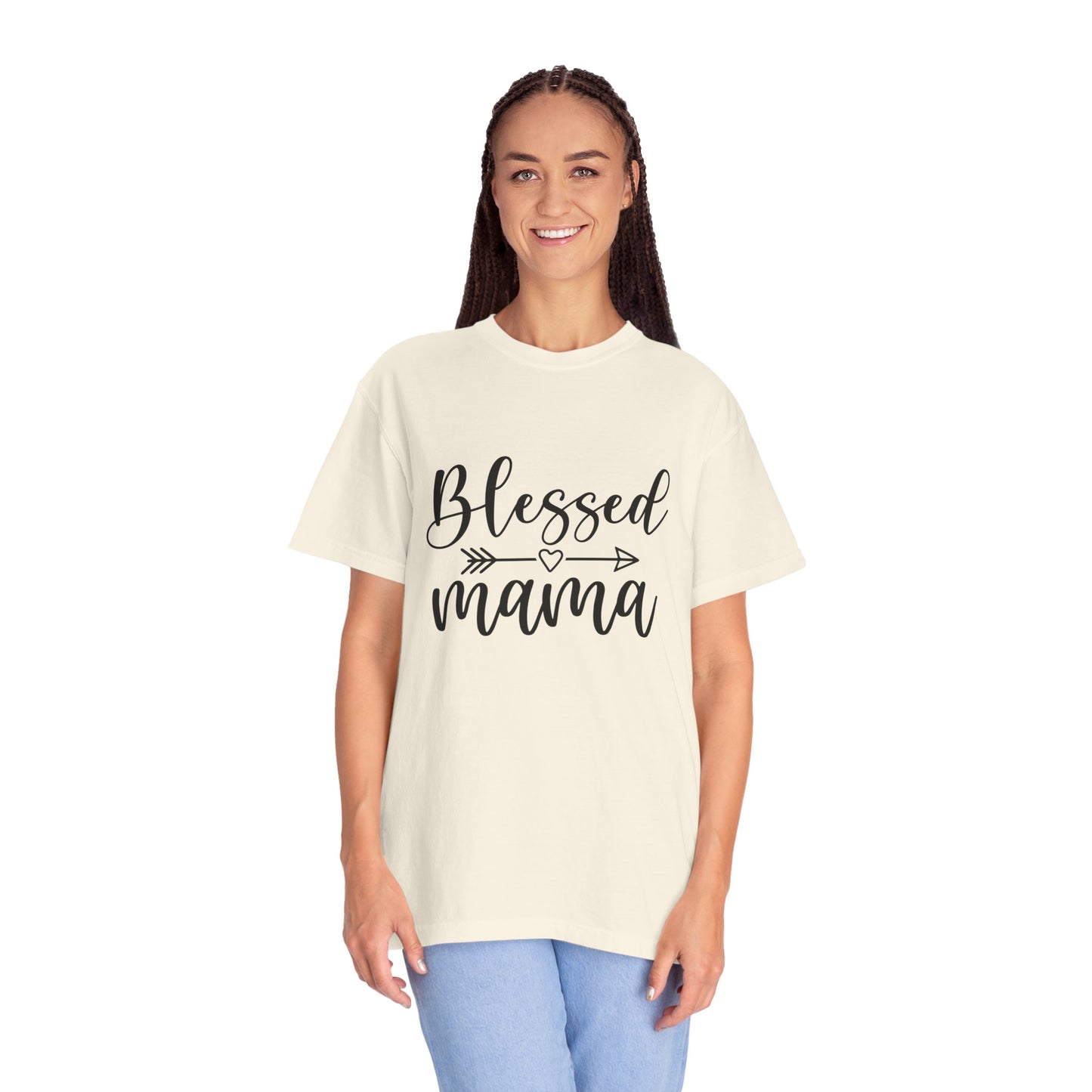 Blessed Mama Unisex Garment-Dyed T-shirt