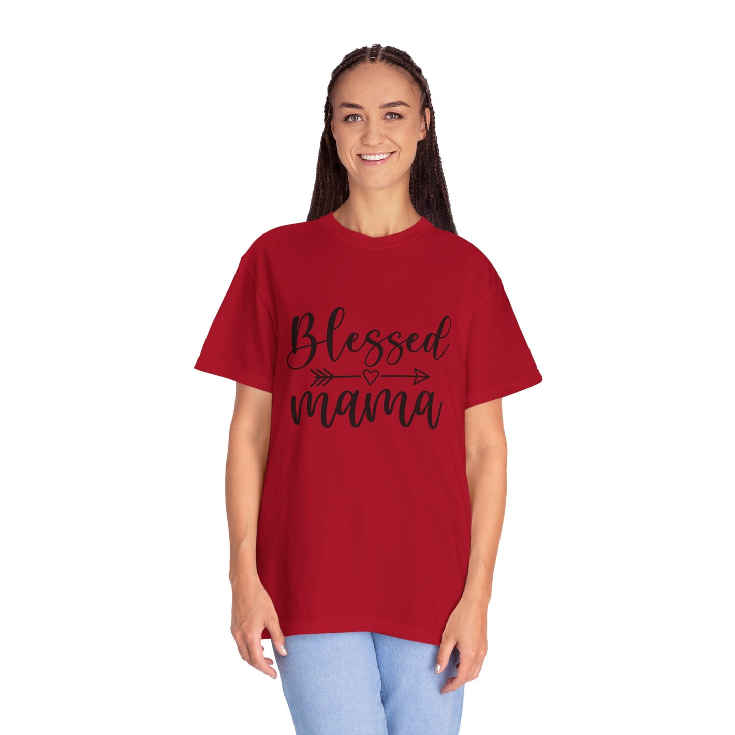 Blessed Mama Unisex Garment-Dyed T-shirt