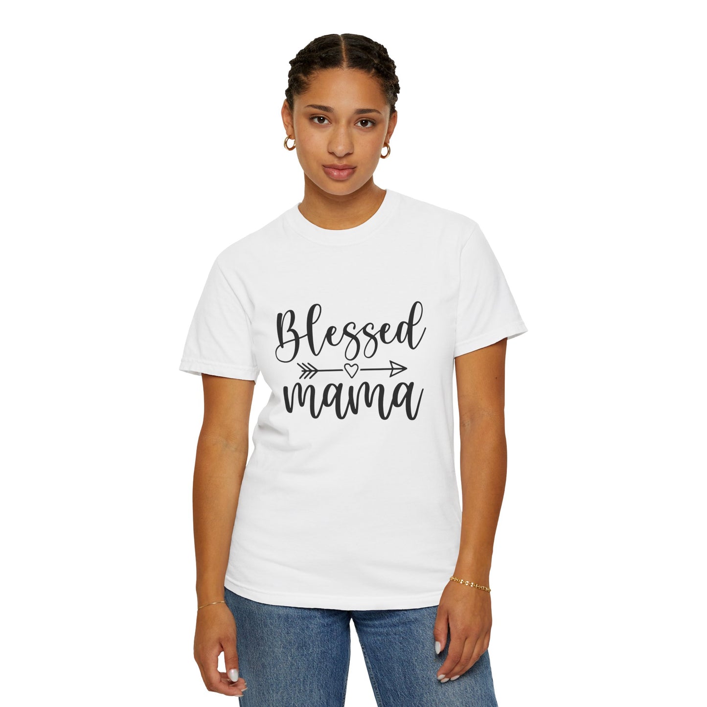 Blessed Mama Unisex Garment-Dyed T-shirt