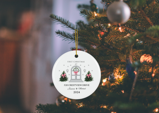 Ceramic Ornament | First Christmas At New Home