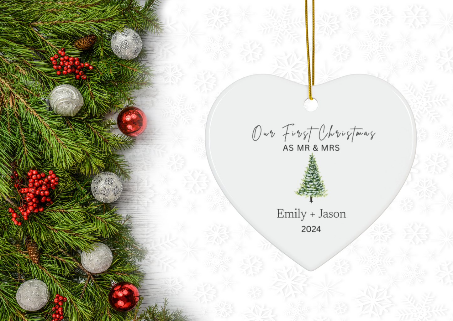 Christmas Ornament | Our First Christmas as Mr & Mrs