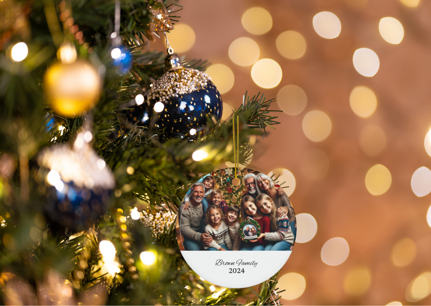 Personalized Family Picture Ornament