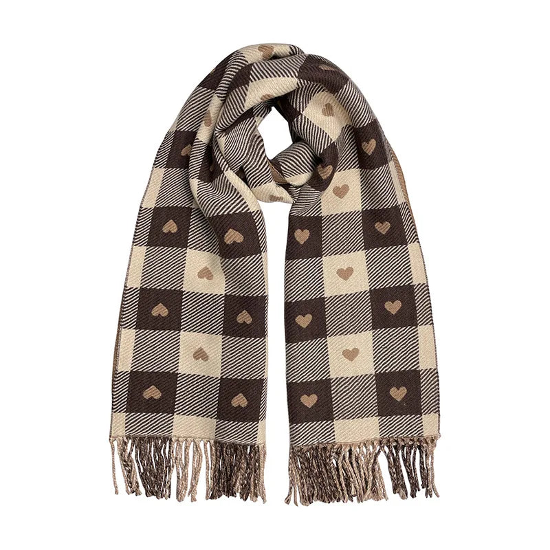 Luxury Plaid Scarf For Women