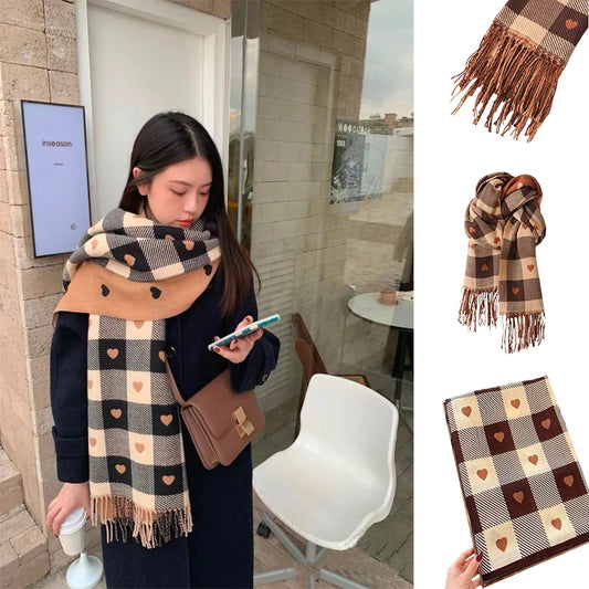 Luxury Plaid Scarf For Women