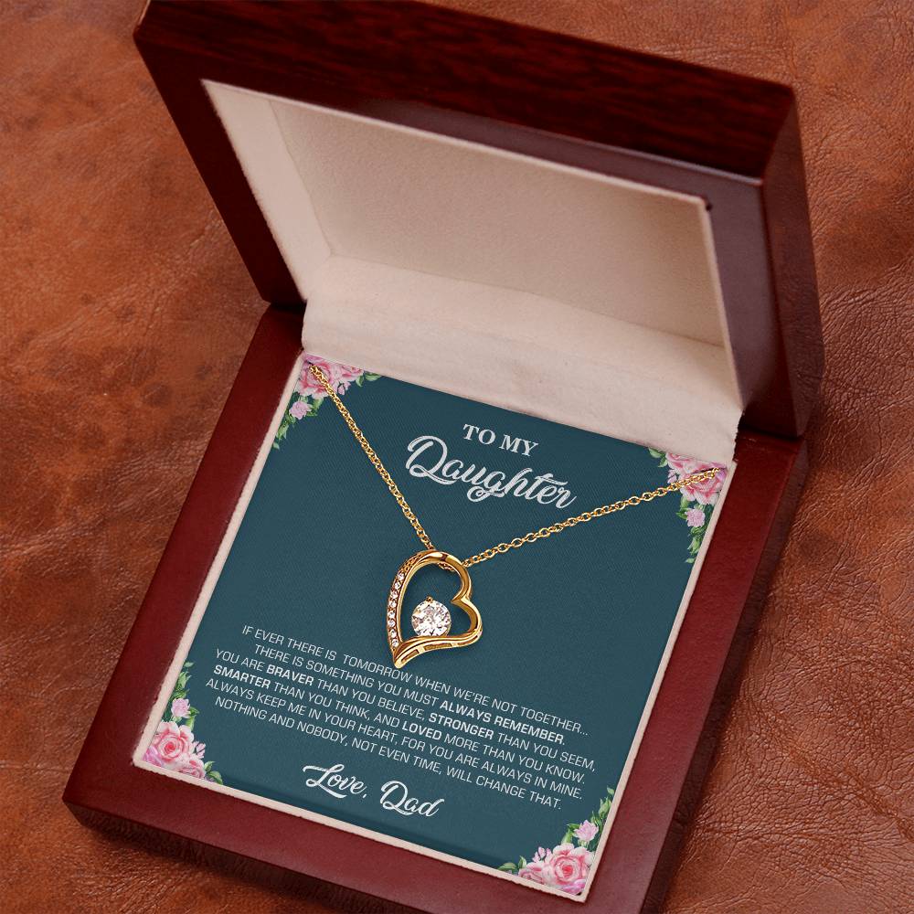 To My Daughter | You Are Braver Than You Believe - Forever Love Necklace