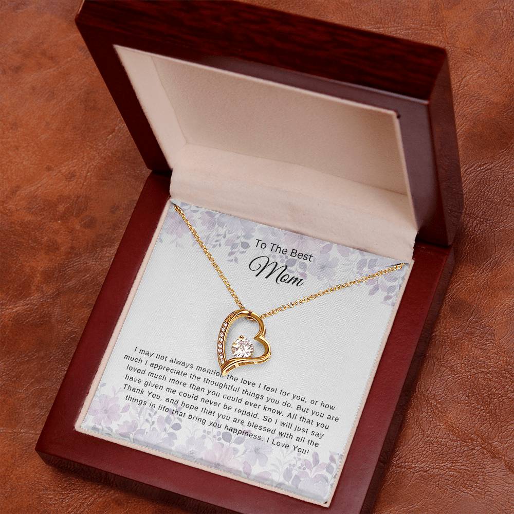 To The Best Mom |  I Love You - Necklace PWB