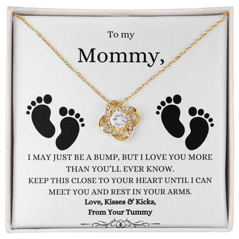 To My Mommy | From Your Tummy - Necklace WB