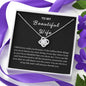 To My Beautiful Wife | You Are the Love of My Life - Necklace BW