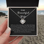To My Beautiful Wife | You Are the Love of My Life - Necklace BW