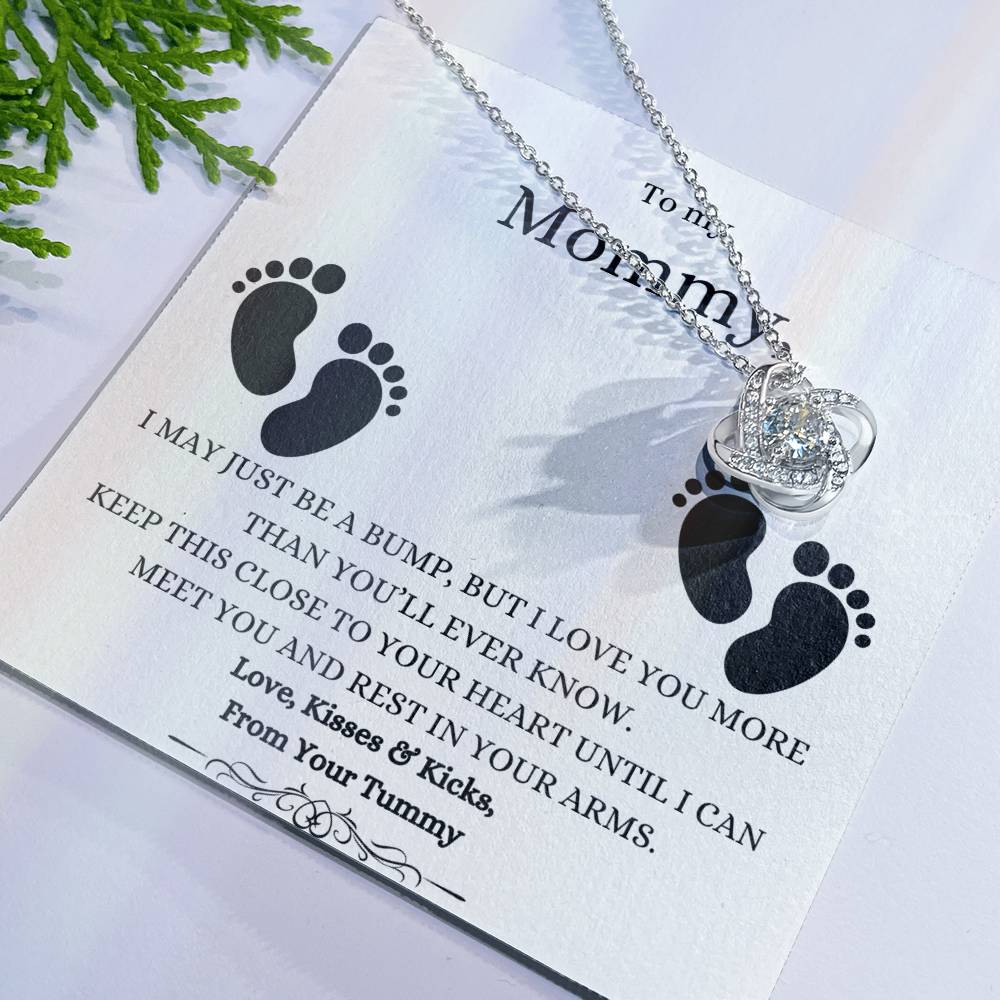 To My Mommy | From Your Tummy - Necklace WB