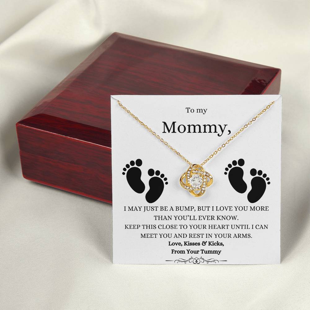 To My Mommy | From Your Tummy - Necklace WB