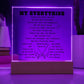 My Everything Square Acrylic Plaque