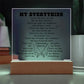 My Everything Square Acrylic Plaque