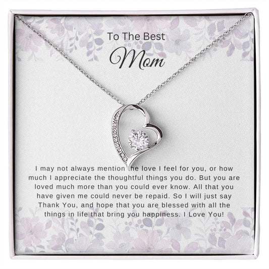 To The Best Mom |  I Love You - Necklace PWB