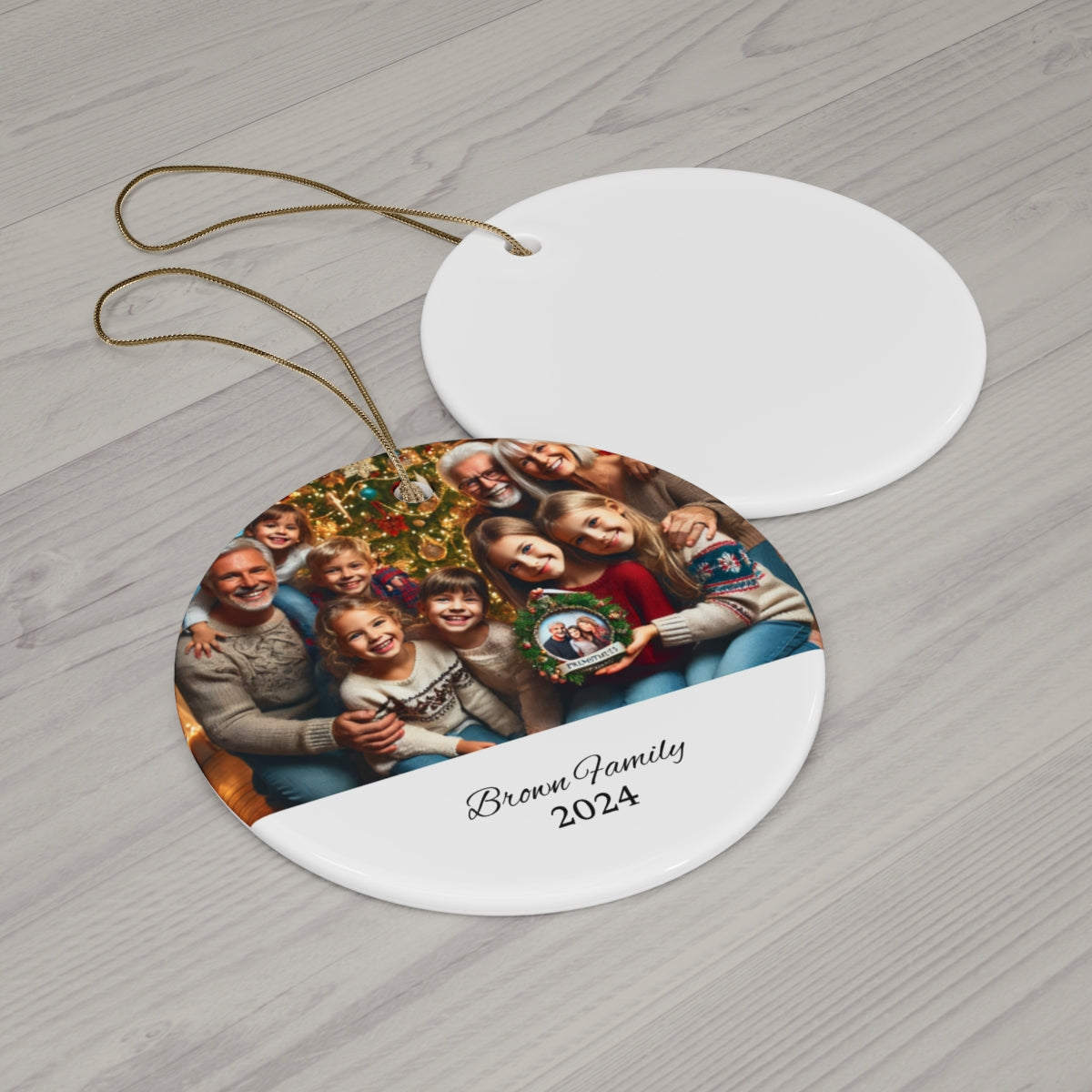 Personalized Family Picture Ornament