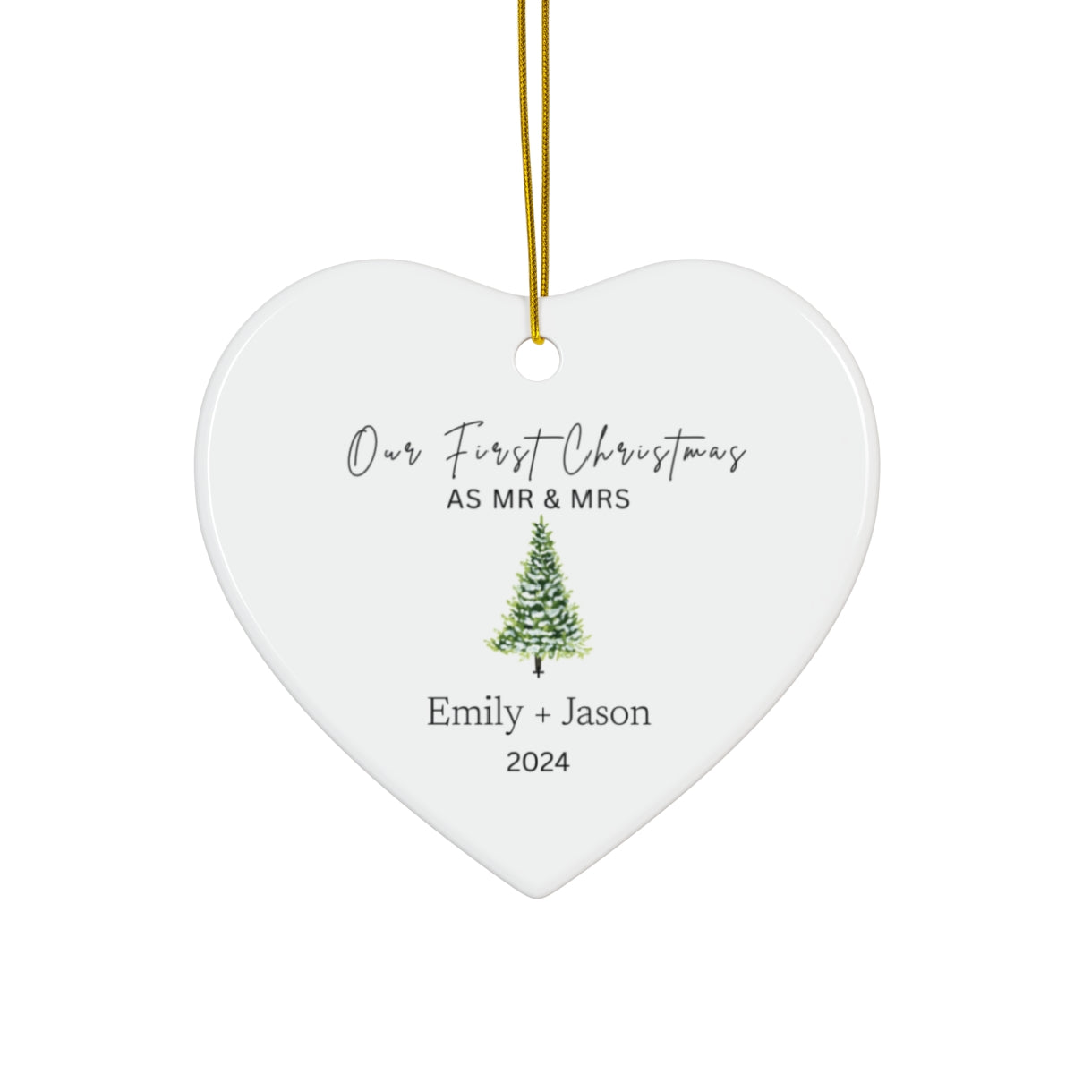 Christmas Ornament | Our First Christmas as Mr & Mrs