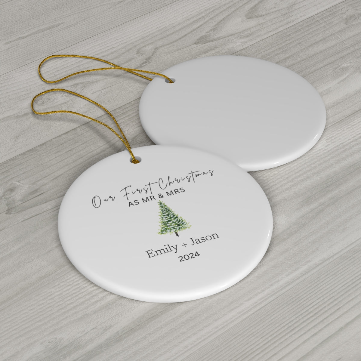 Christmas Ornament | Our First Christmas as Mr & Mrs