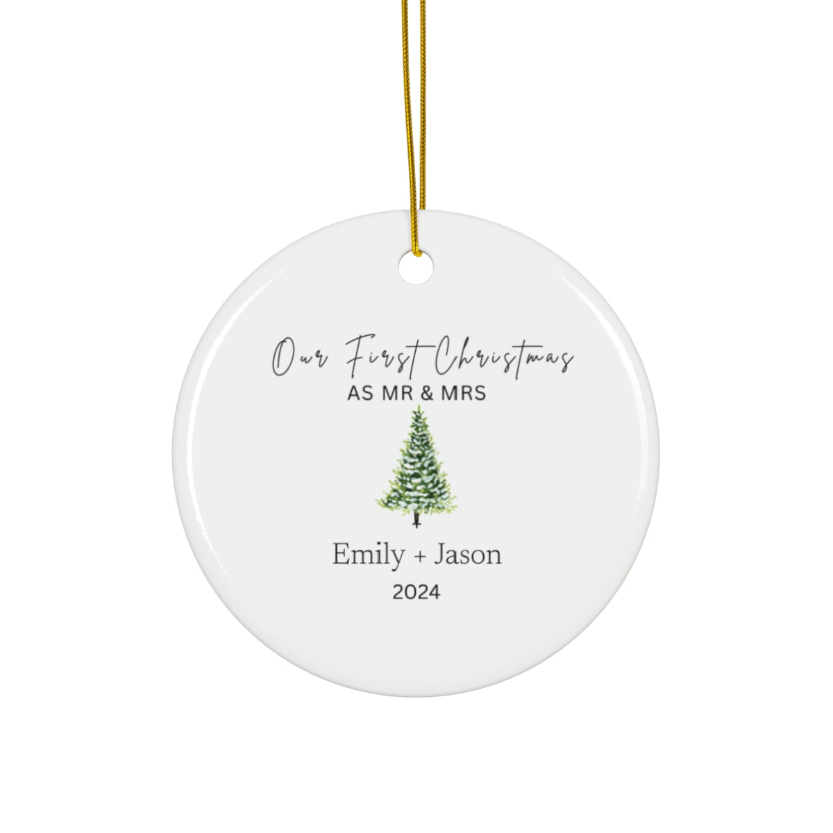 Christmas Ornament | Our First Christmas as Mr & Mrs