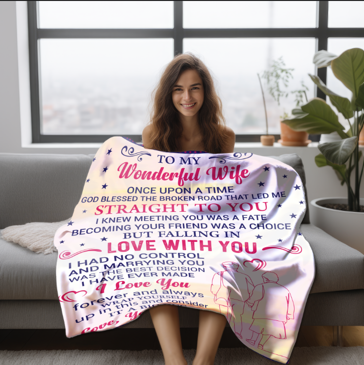 To My Wonderful Wife | I Love You Forever and Always FLM Arctic Fleece Blanket 50x60