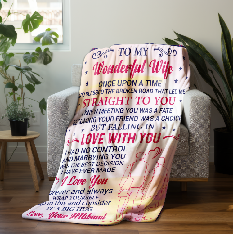 To My Wonderful Wife | I Love You Forever and Always FLM Arctic Fleece Blanket 50x60