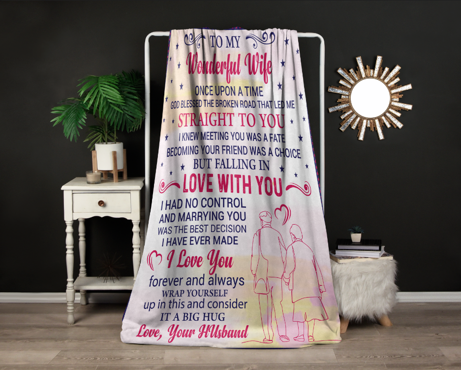 To My Wonderful Wife | I Love You Forever and Always FLM Arctic Fleece Blanket 50x60